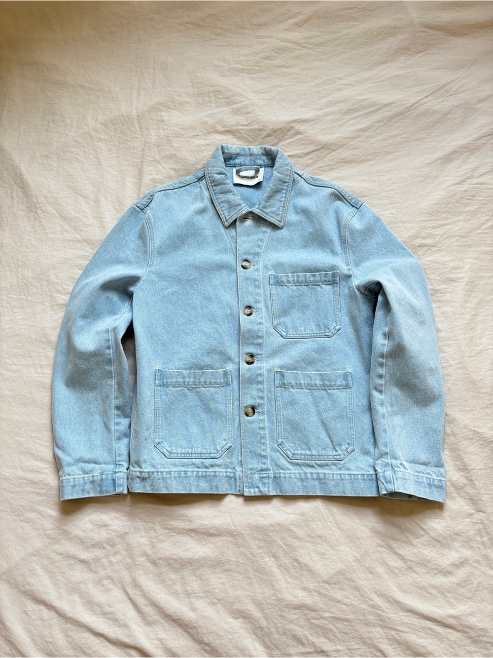 Nanushka Light Blue Denim Chore Jacket Size S